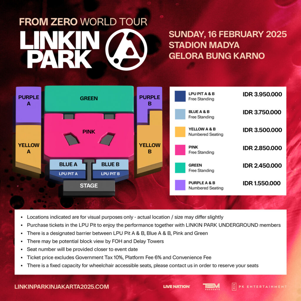 LINKIN PARK: From Zero World Tour 16 Febuari 2025